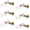 Fat Albert Tan Foam Body Grasshopper Fly - 6 Flies Hook Size 10