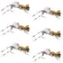 Fat Albert Tan Foam Body Grasshopper Fly - 6 Flies Hook Size 10