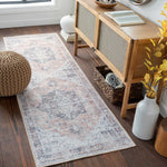 Fatih Flat Pile Washable Rug