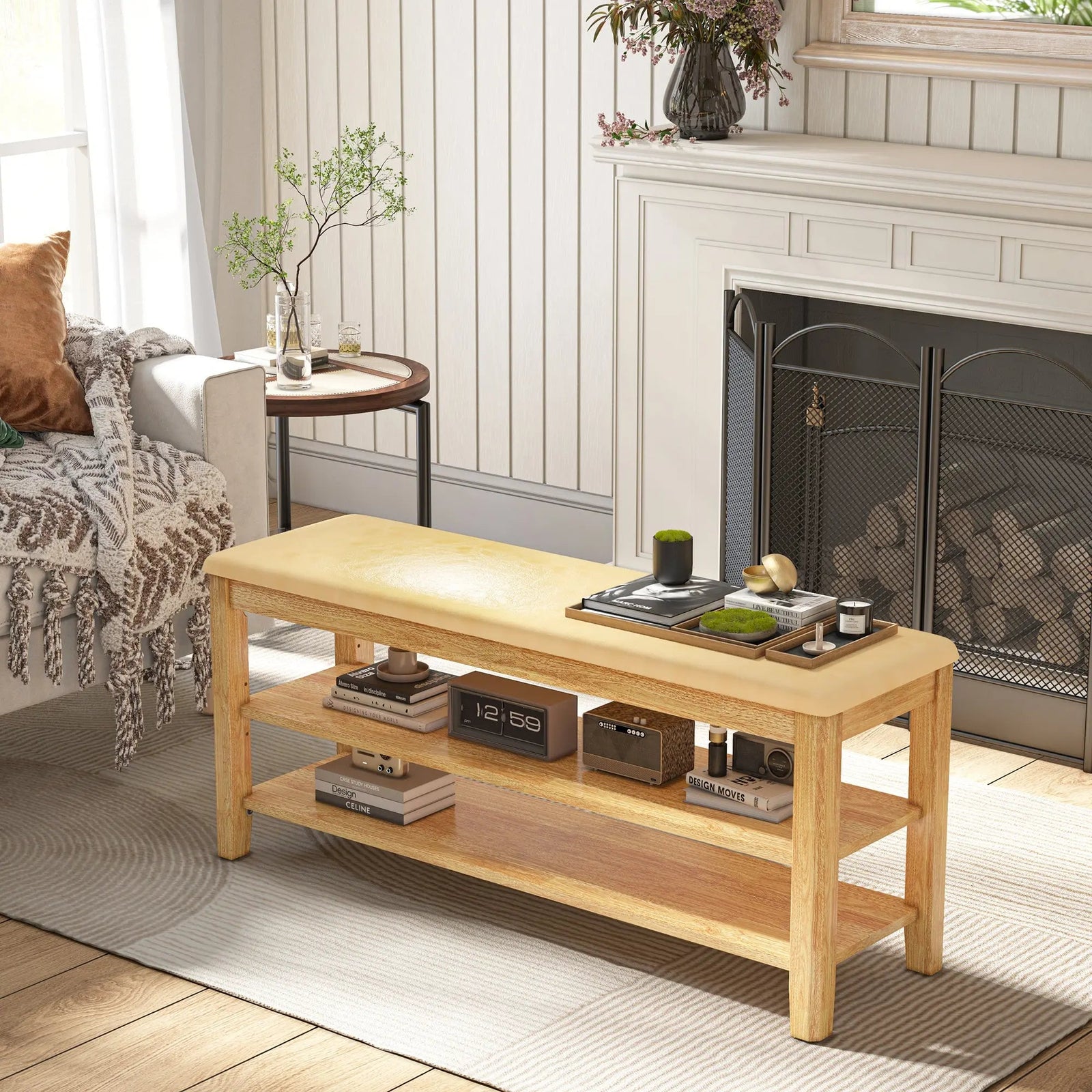 Featured Upholstered Storage Bench