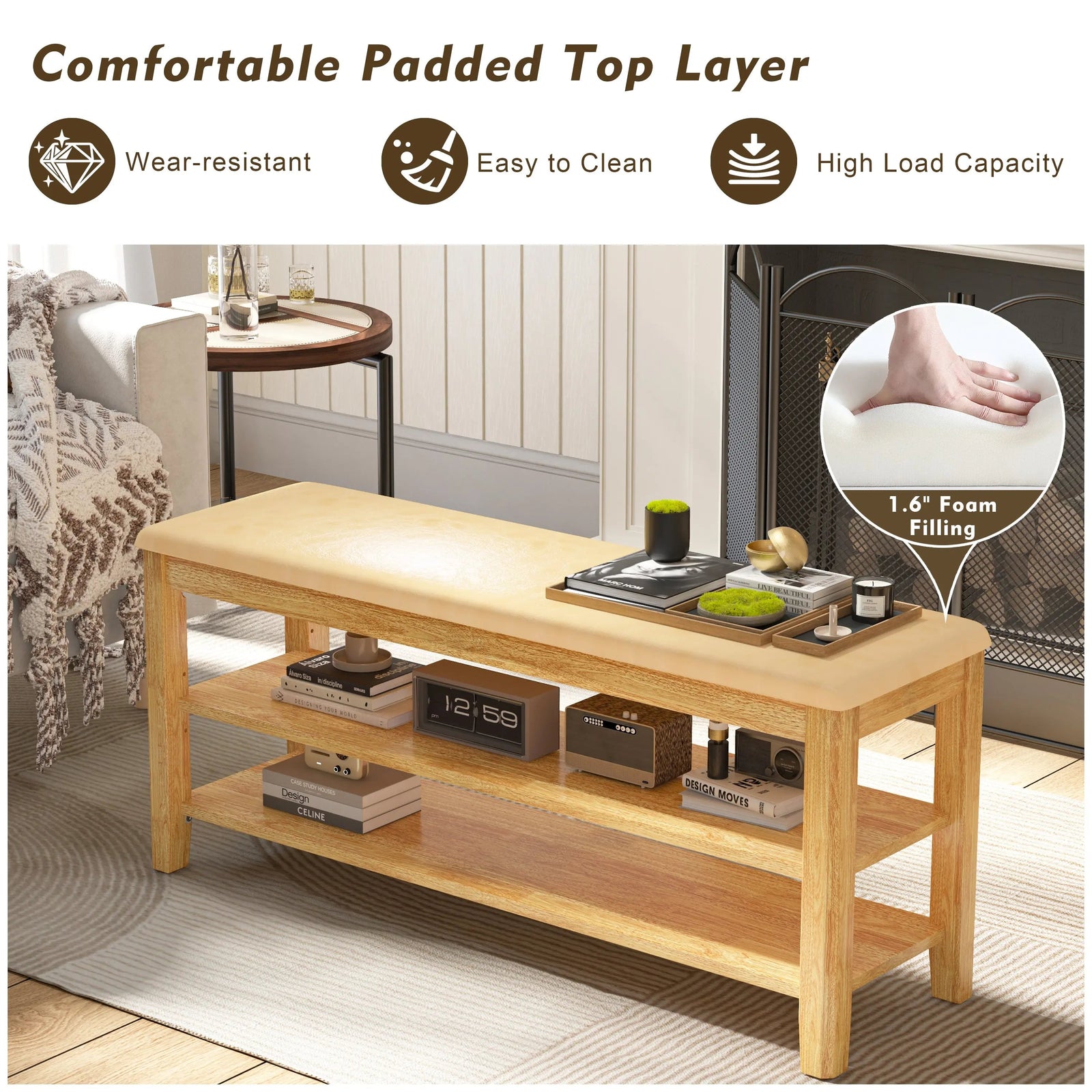 Featured Upholstered Storage Bench