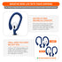 WC HookZ - Over Ear Hooks for Airpods Pro 1, 2 & Airpods 1, 2, 3