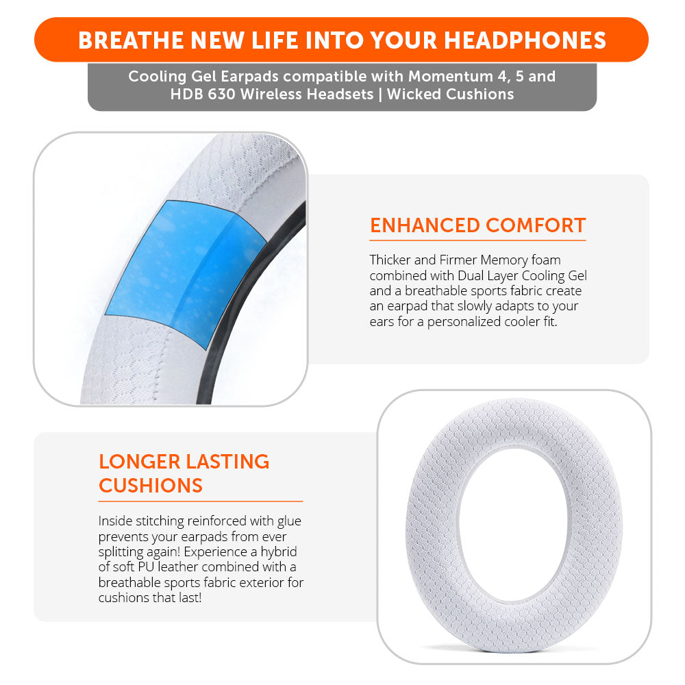 Sennheiser Momentum 4 Earpads - WC FreeZe Cooling Gel