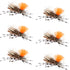 Feth Hopper Tan - Foam Grasshopper Fly Pattern - 6 Flies Hook Size 10