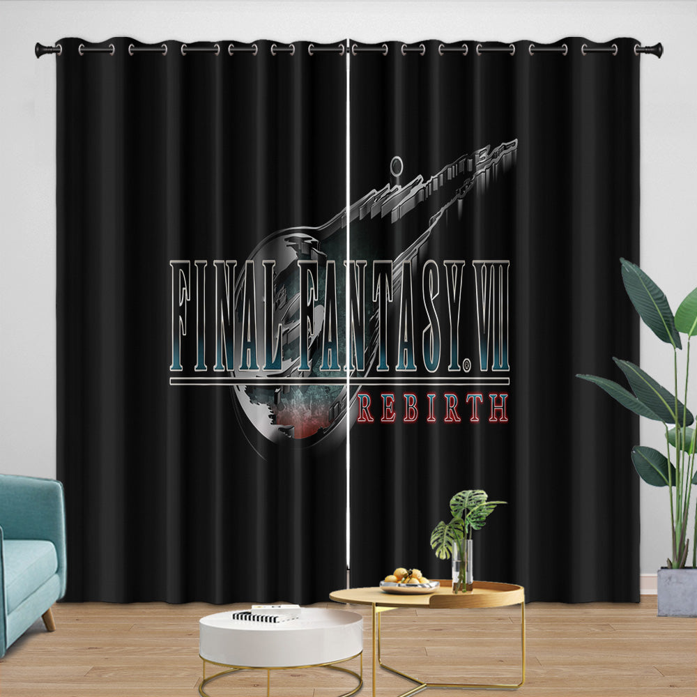 Final Fantasy Curtains Blackout Window Drapes Room Decoration