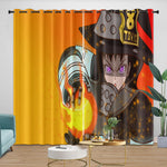 Fire Force Curtains Blackout Window Drapes Room Decoration