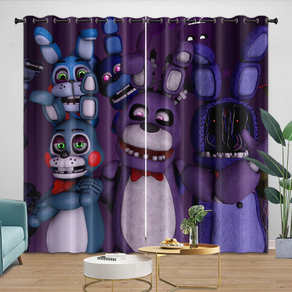 Five Nights At Freddys Curtains Room Decoration