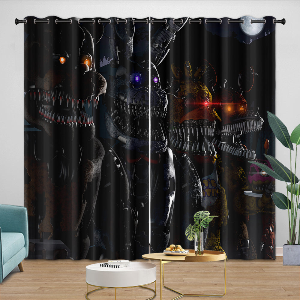 Five Nights At Freddys Curtains Room Decoration