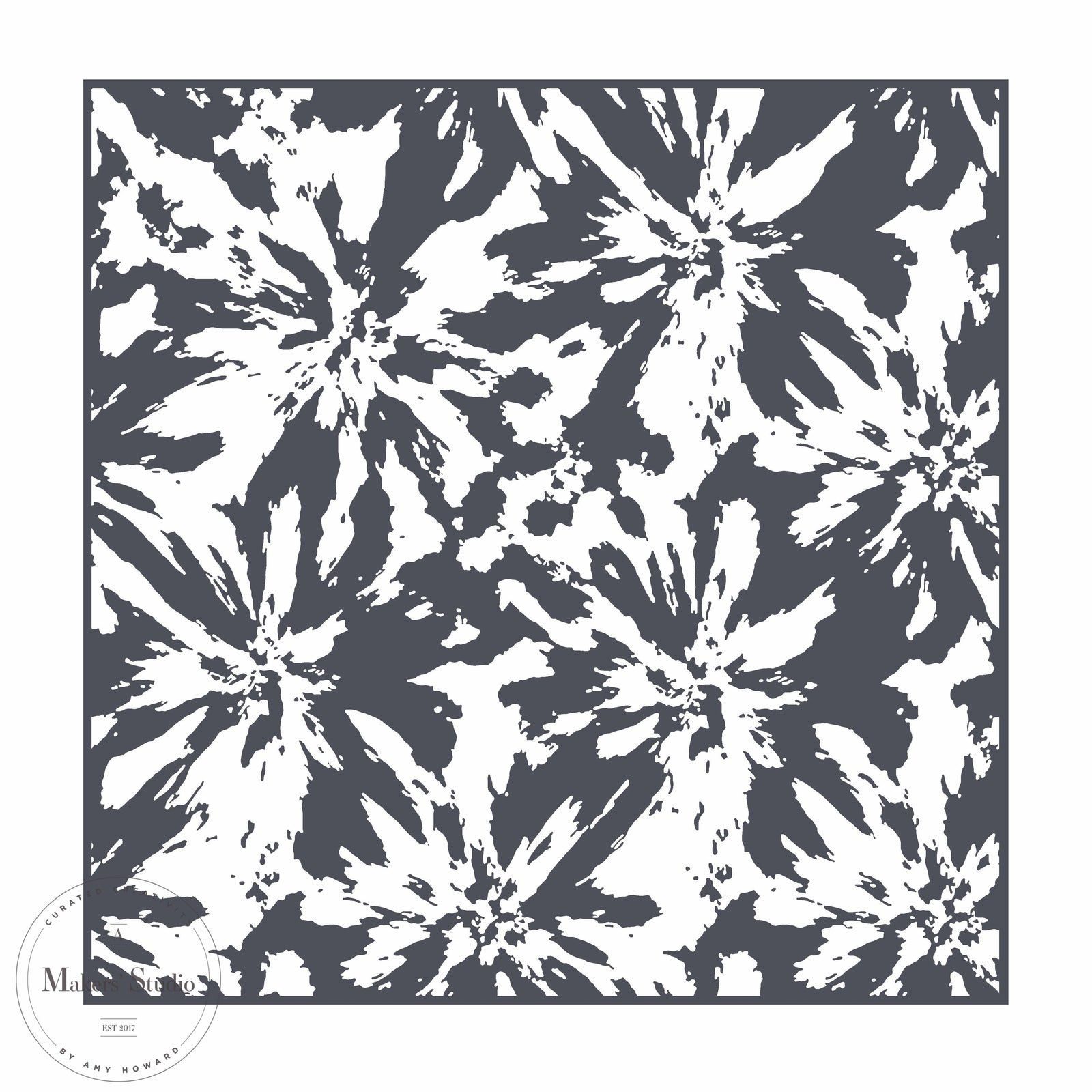 Floral Fireworks - Mesh Stencil 12x12