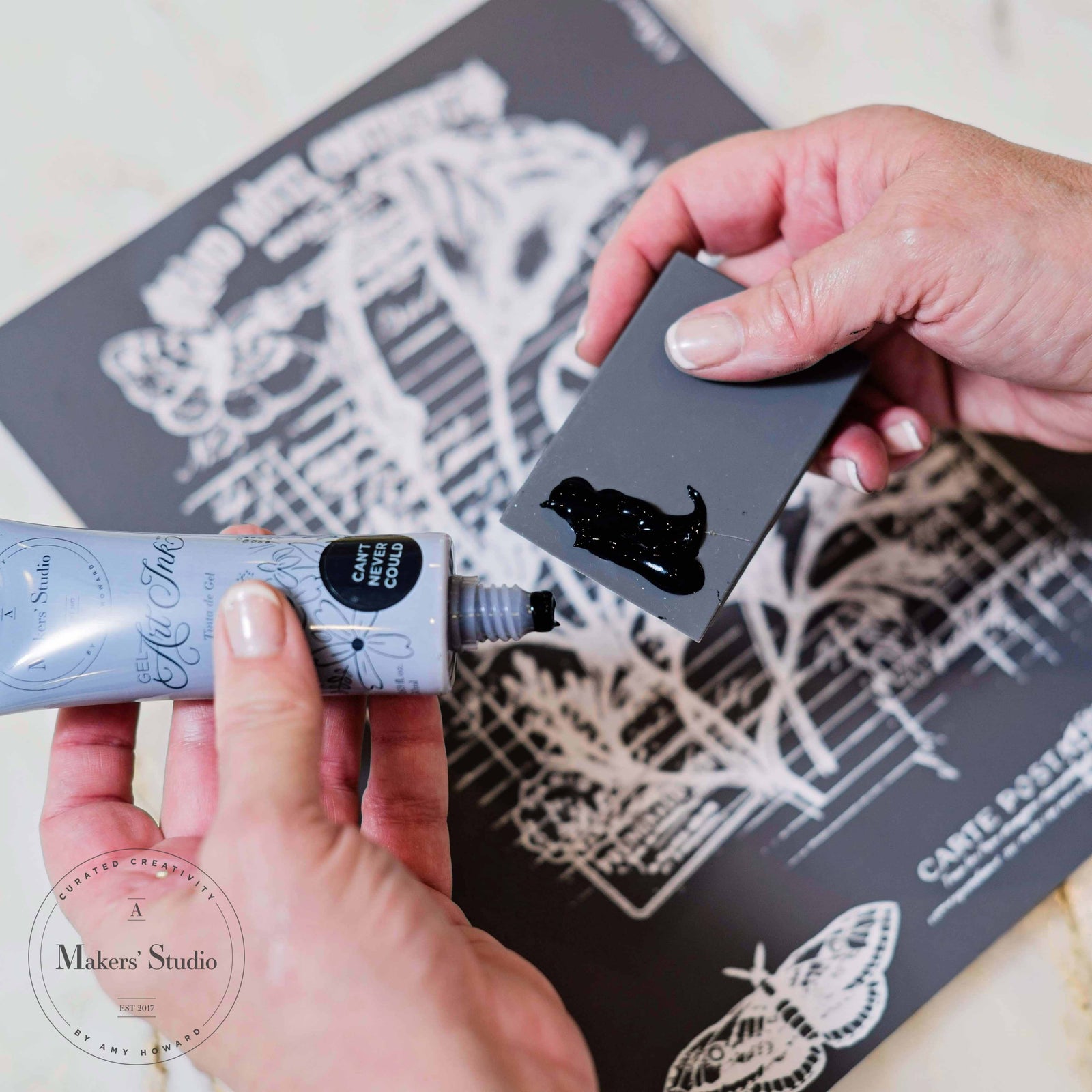 Flower Invoice - Mesh Stencil 8.5x11