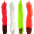 Select Grade Calf Tails - Kiptails - Master Pack - 4 Fluorescent Colors - White Fire Orange Chartreuse Red