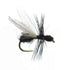 Black Fur Flying Ant Terrestrial Trout Dry Fly - 6 Flies Hook Size 18