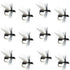Black Fur Flying Ant Terrestrial Trout Dry Fly - 1 Dozen Flies Hook Size 18