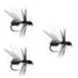 3 Pack Black Fur Flying Ant Terrestrial Trout Dry Fly - Hook Size 14