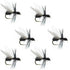 Black Fur Flying Ant Terrestrial Trout Dry Fly - 6 Flies Hook Size 14