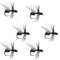 Barbless Black Fur Flying Ant Terrestrial Trout Dry Fly Fishing Flies - 6 Flies Hook Size 14