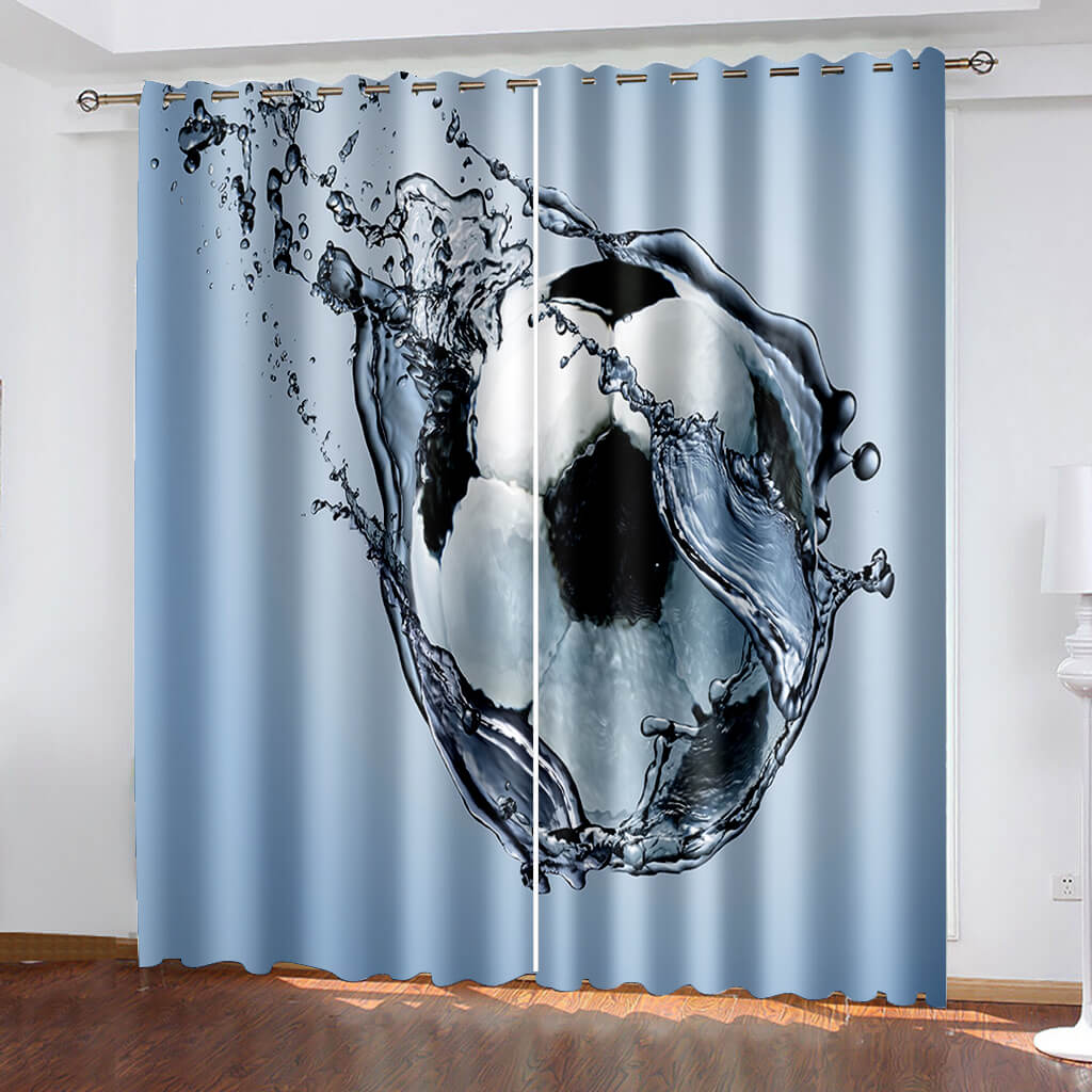 Football Curtains Blackout Window Drapes