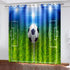 Football Soccer Curtains Blackout Window Drapes