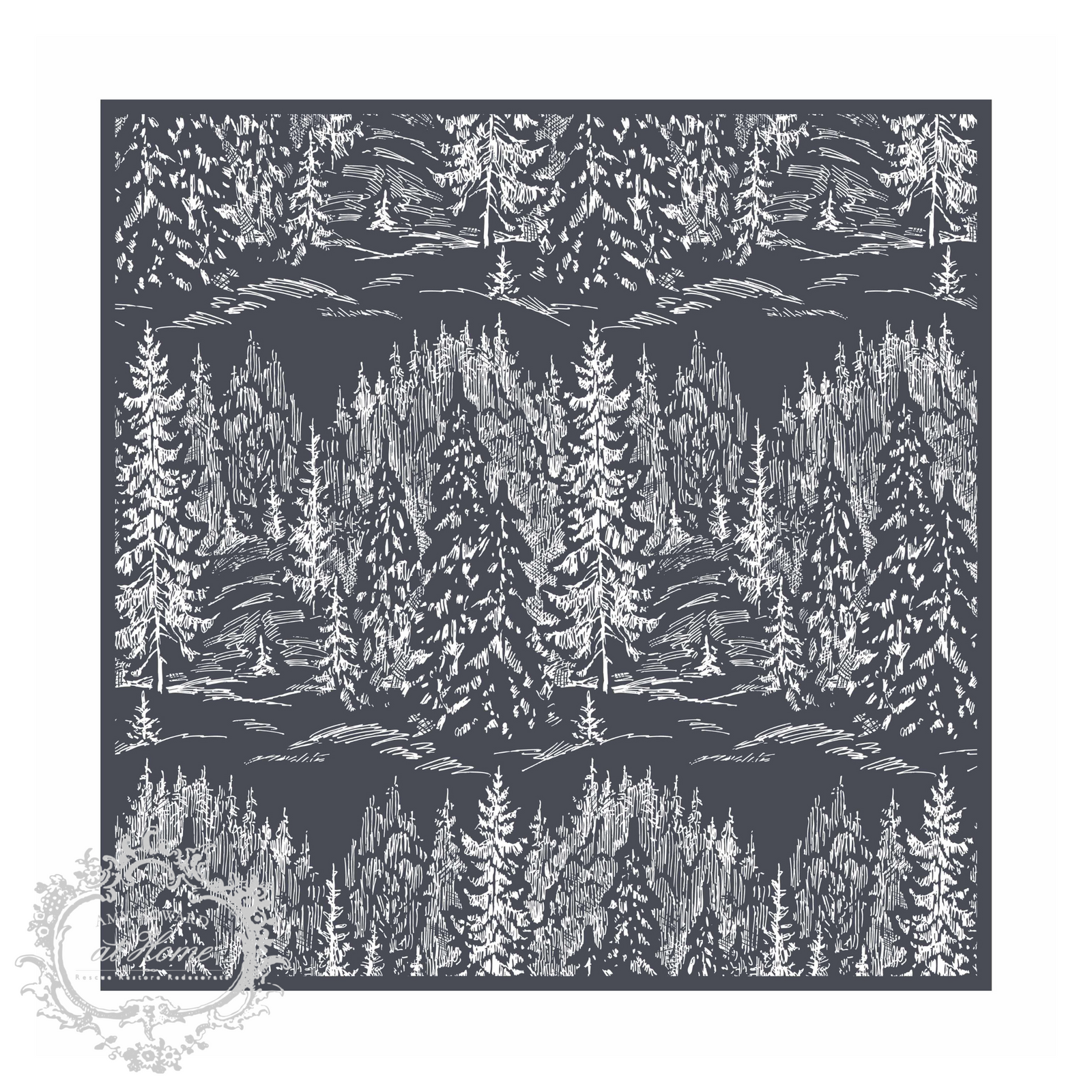 Forest Pattern - Mesh Stencil 12x12