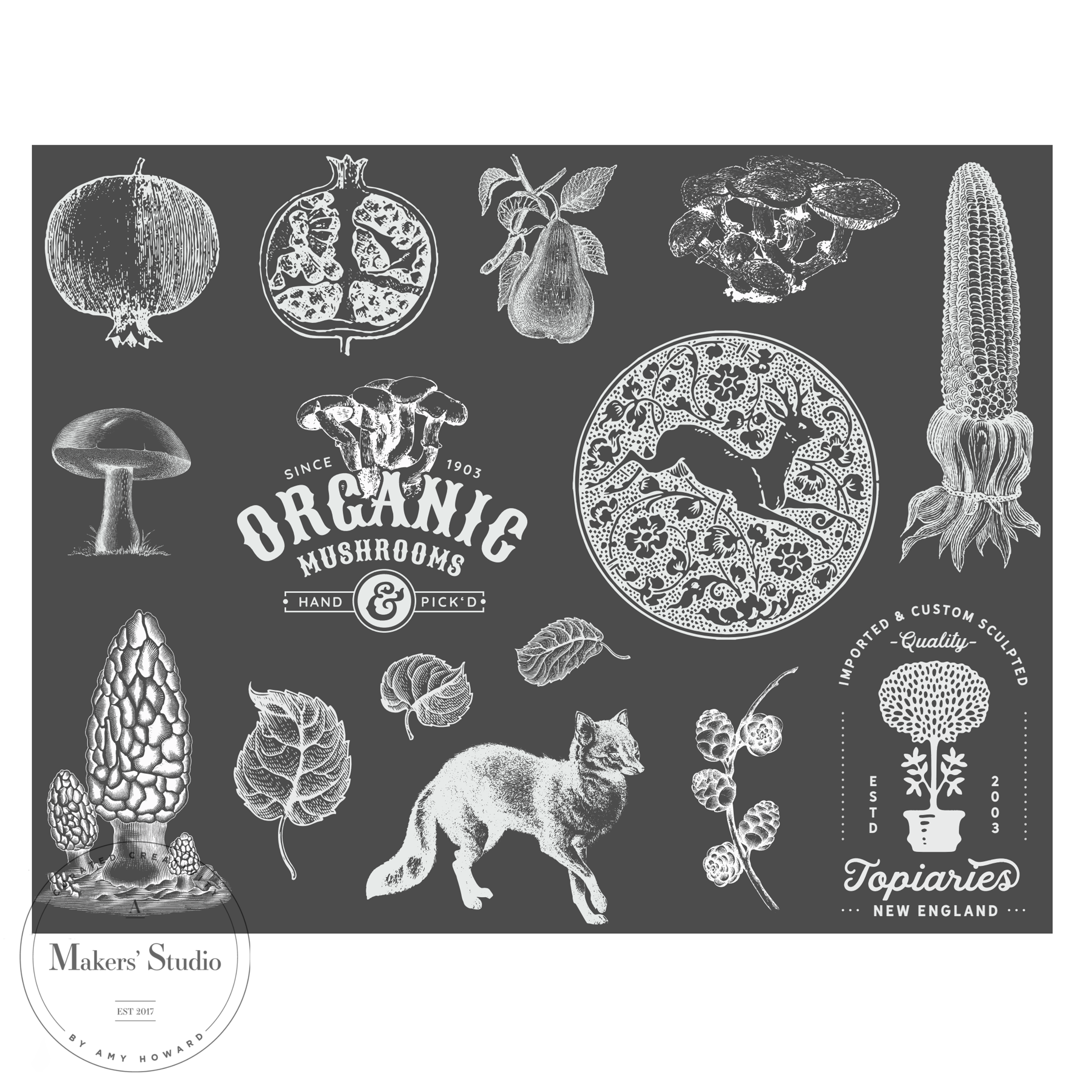 Forest - Mesh Stencil 8.5x11