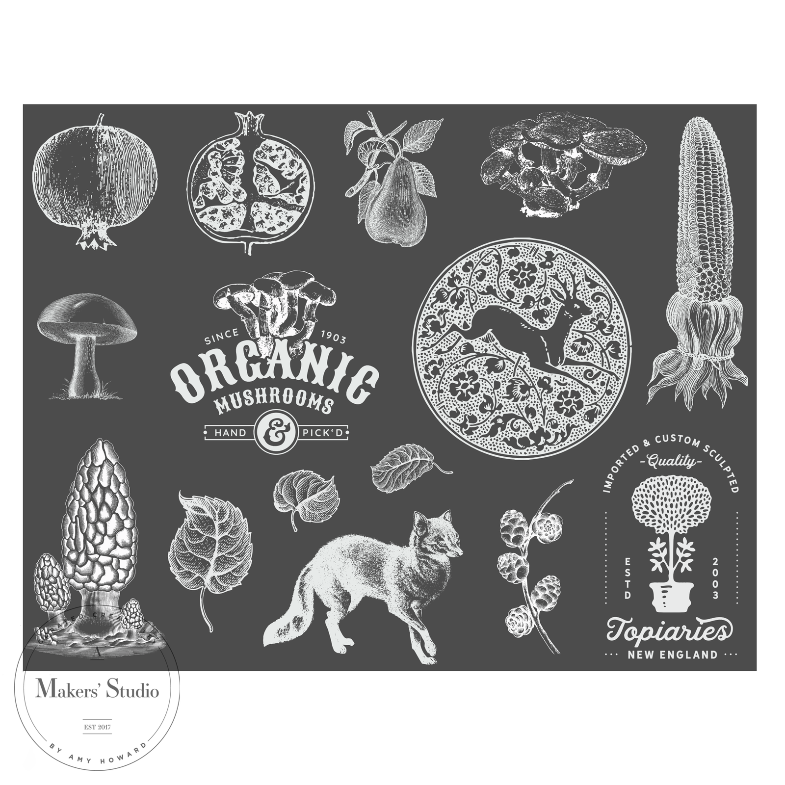 Forest - Mesh Stencil 8.5x11