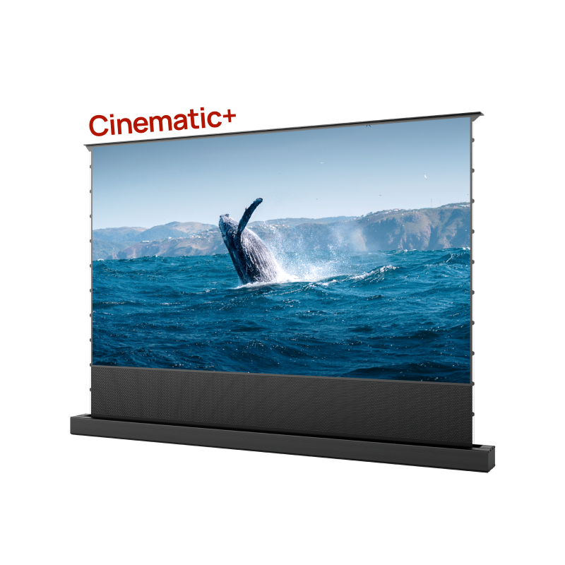 100''-130'' AWOL Vision Cinematic+ ALR Motorized Floor Rising Acoustic Screen