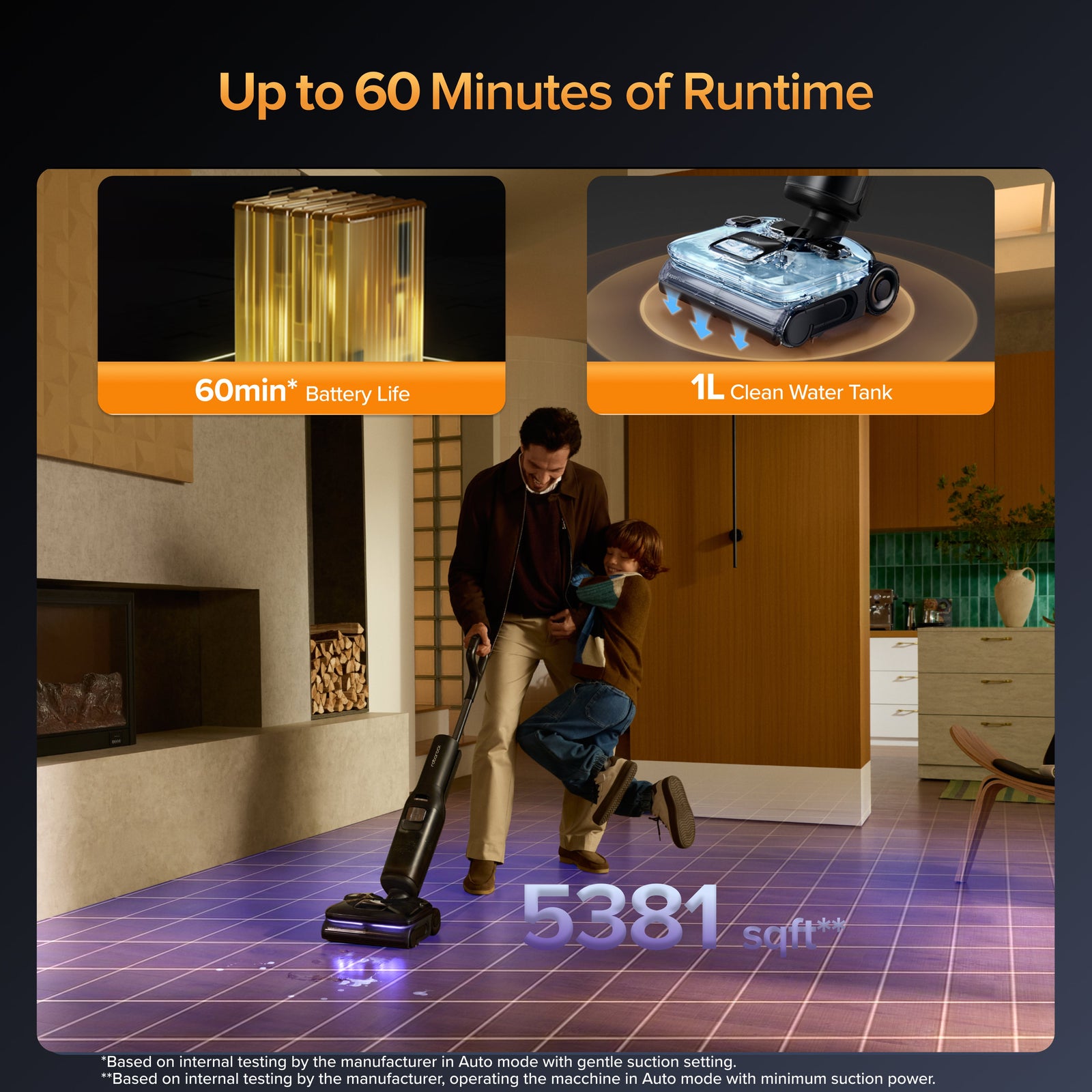 Roborock F25 Ultra Wet & Dry Vacuum with Steam and High Temperature Cleaning