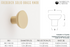 Frederick Solid Brass Cabinet Knob - 1.5 Inch