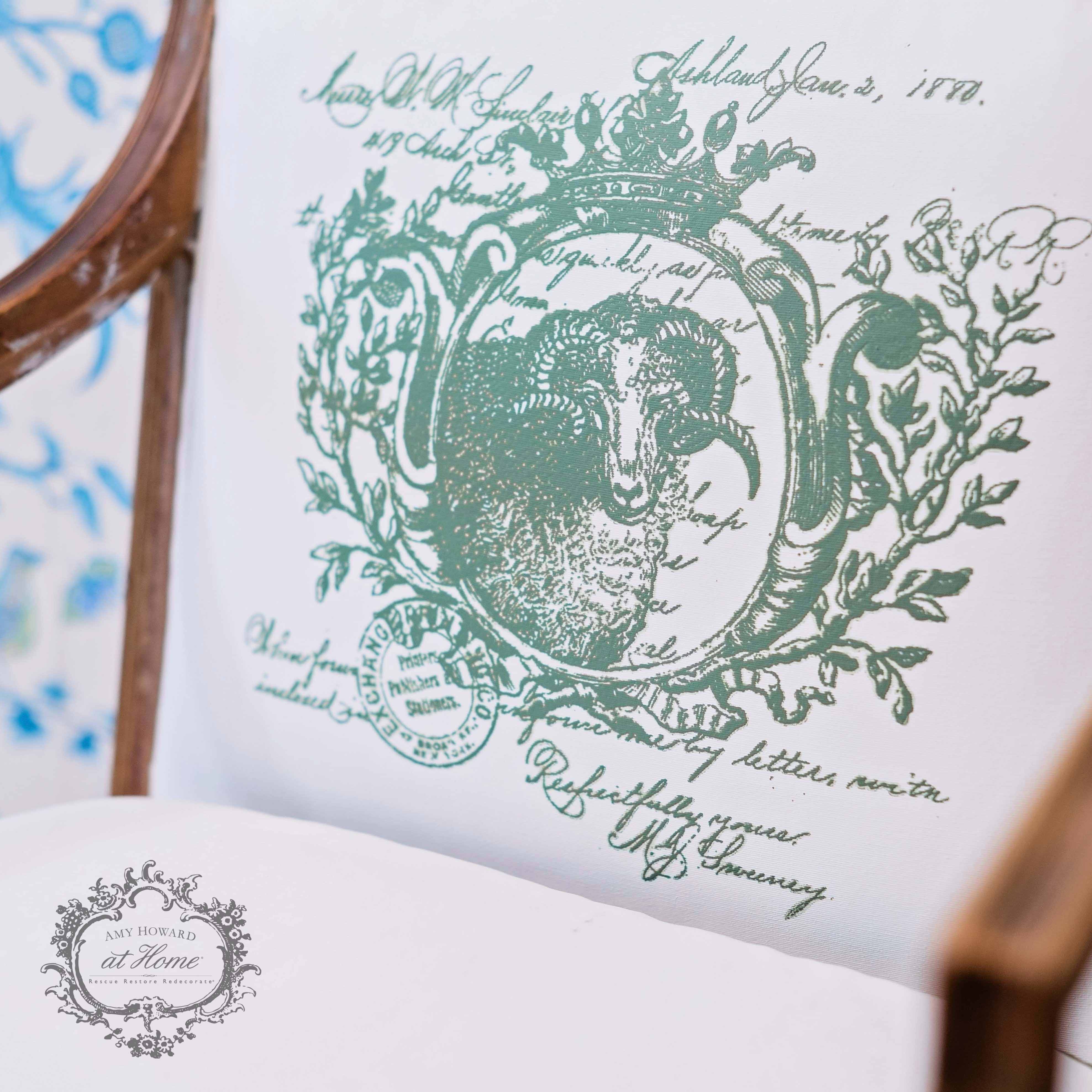 French Ram - Mesh Stencil 12x12