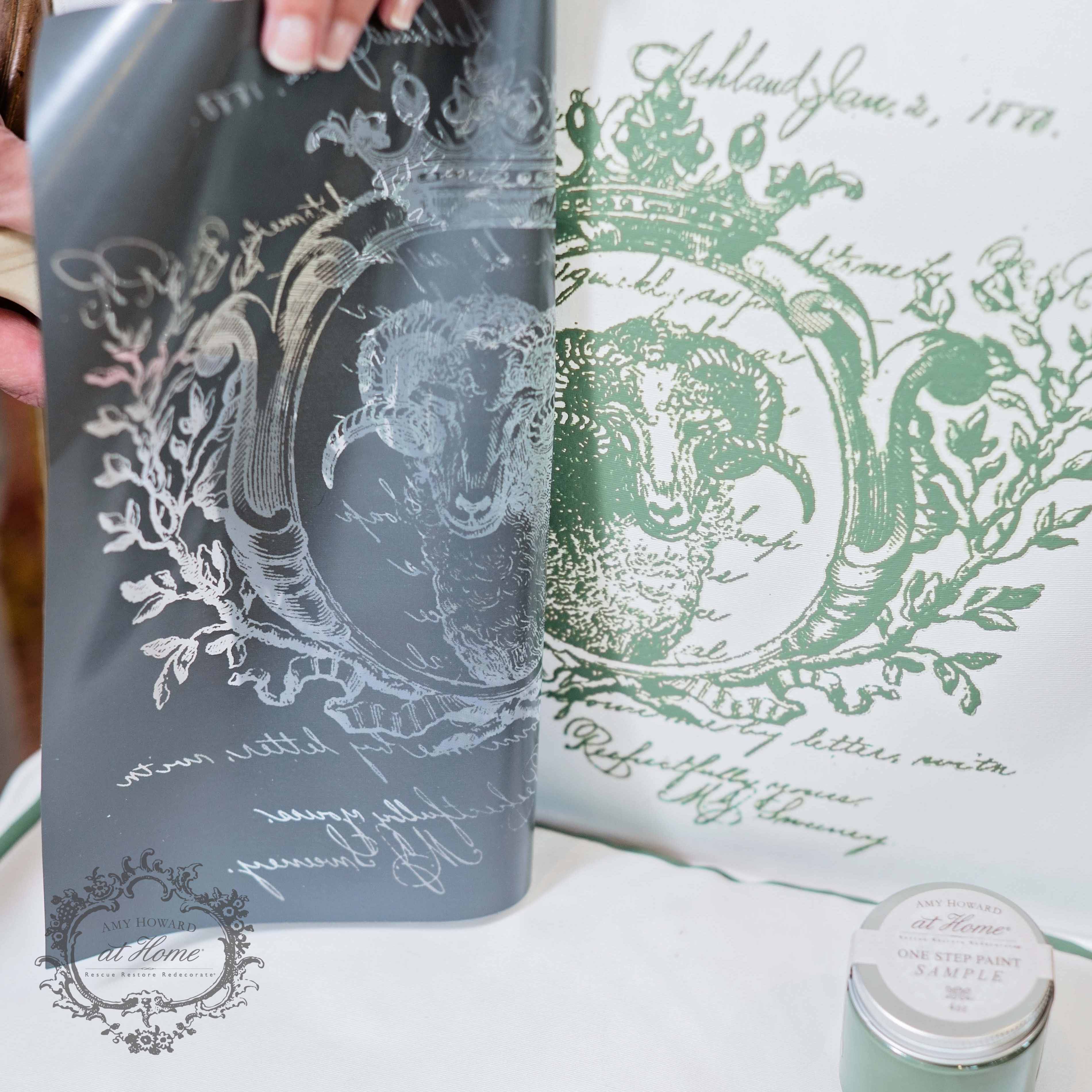 French Ram - Mesh Stencil 12x12