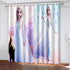 Frozen 2 Elsa Curtains Cosplay Blackout Window Drapes