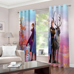 Frozen Elsa Anna Curtains Blackout Window Drapes for Room Decoration
