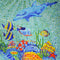 Colorful Sea Creatures - Nautical Mosaic