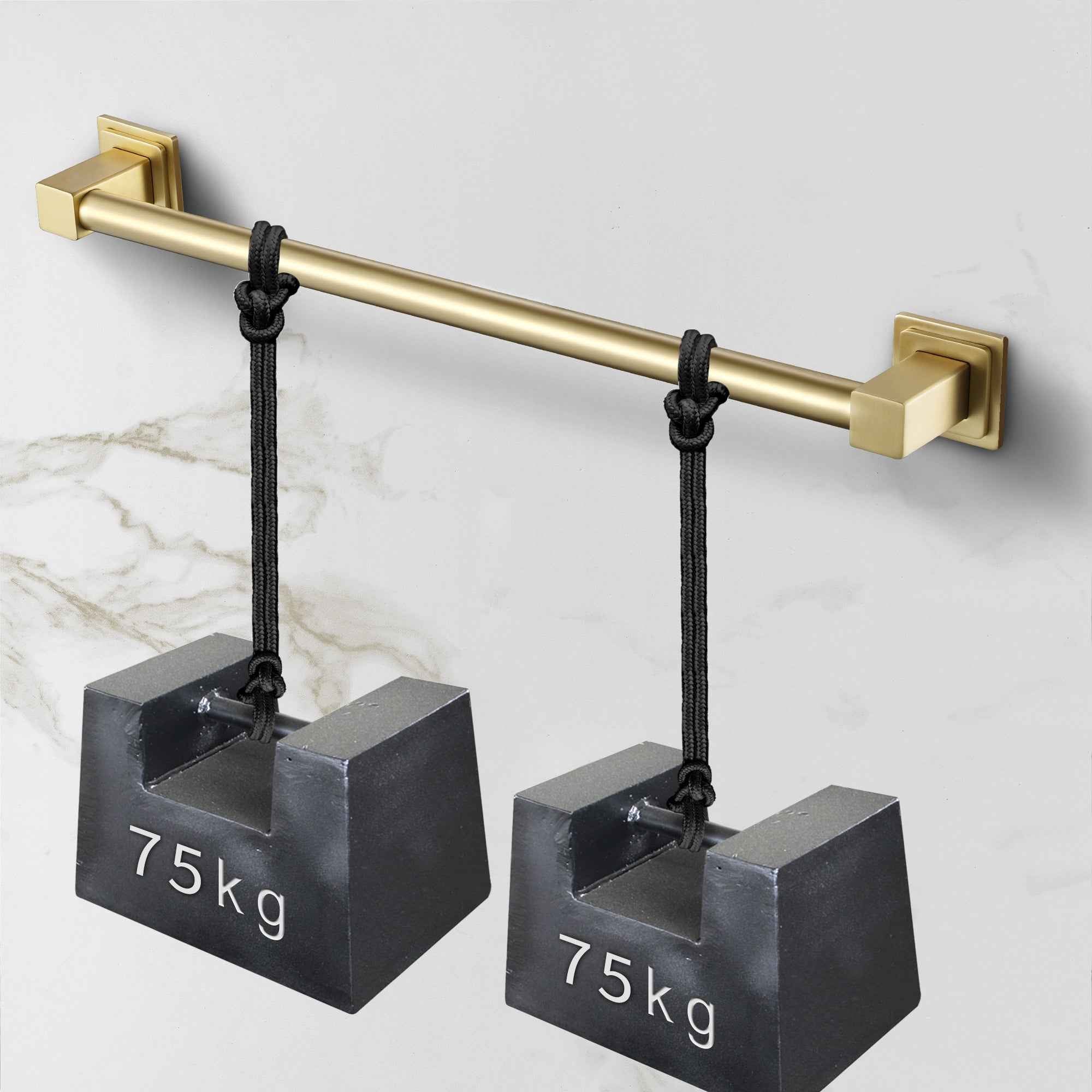 Brushed Gold or Brushed Nickel or Matte Black or Rose Gold 24'' Designer Grab Bar