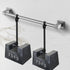 Brushed Gold or Brushed Nickel or Matte Black or Rose Gold 24'' Designer Grab Bar