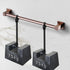 Brushed Gold or Brushed Nickel or Matte Black or Rose Gold 24'' Designer Grab Bar