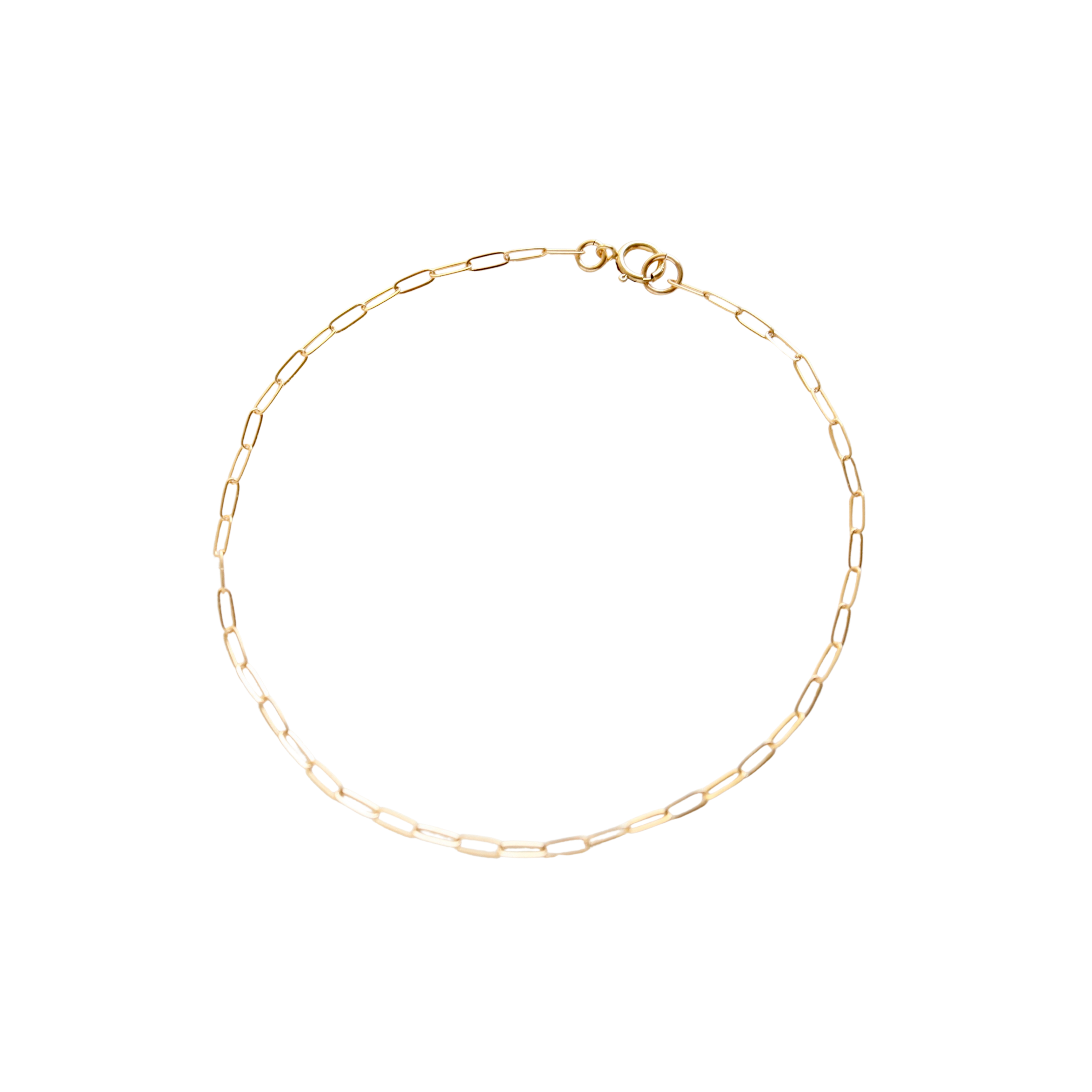 Dainty Paperclip Chain Bracelet