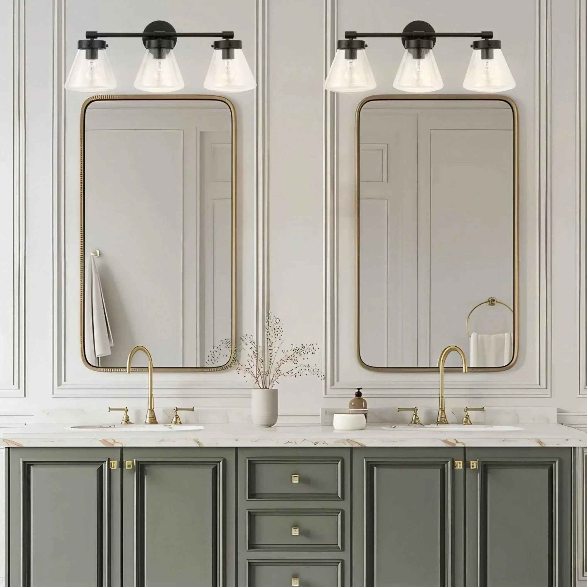 Gleam Modern 3-Light Dimmable Vanity Light