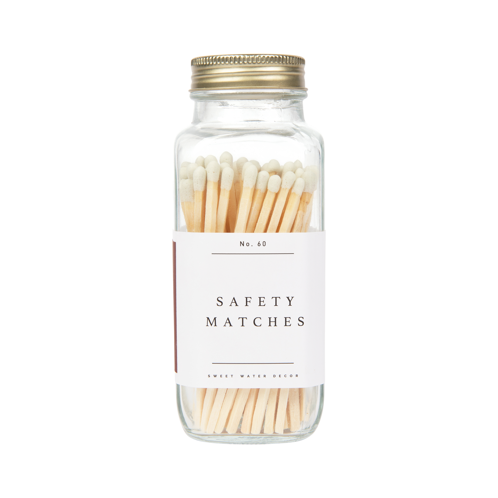White Tip Safety Matches - 60 Count, 3.75
