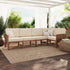 Midland Modern Solid Wood 5-Piece Outdoor Sectional Set