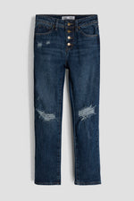 Girls Selena Dream Button Fly Straight Hybrid Jeans