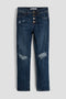 Girls Selena Dream Button Fly Straight Hybrid Jeans