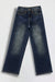 Girls Wide Leg Jeans with Elastic Waist