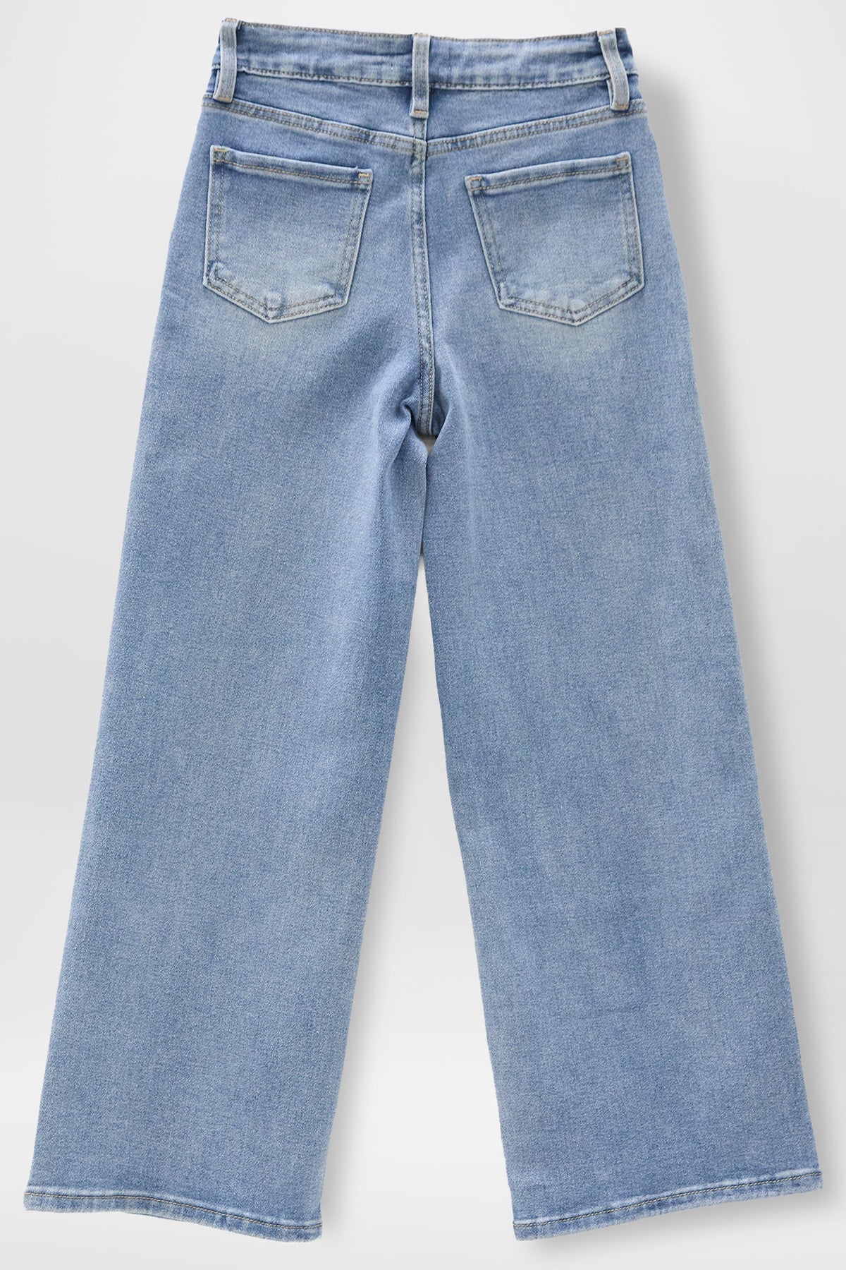 Girls Tattoo Print Wide Leg Jeans