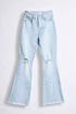 Girls Fray Hem Flare