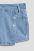 Girls Assymetrical Denim Skort