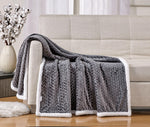Decor & More Home Essentials Braided Sherpa Blanket