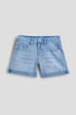 Girls Shorts With Rolled Up Cuff