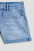 Girls Shorts With Rolled Up Cuff