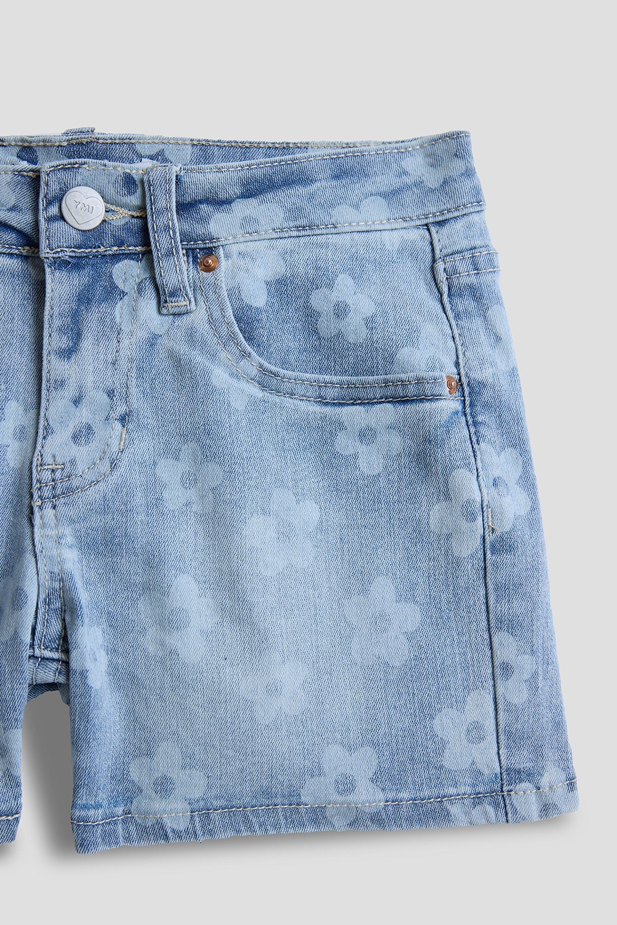 Girls Daisy Floral Print Shorts